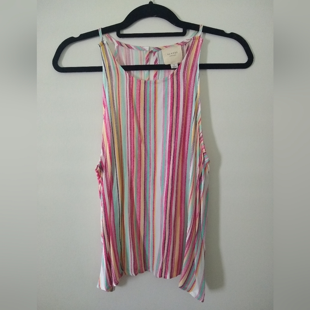 Harper Hertiage multi color sleeveless blouse small